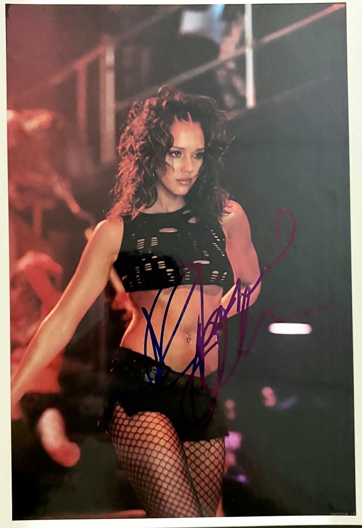 Jessica Alba sexy signed 8x10 (Honey) - SWAU COA